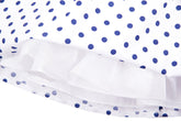 Rochita eleganta cu buline, Polka, alb